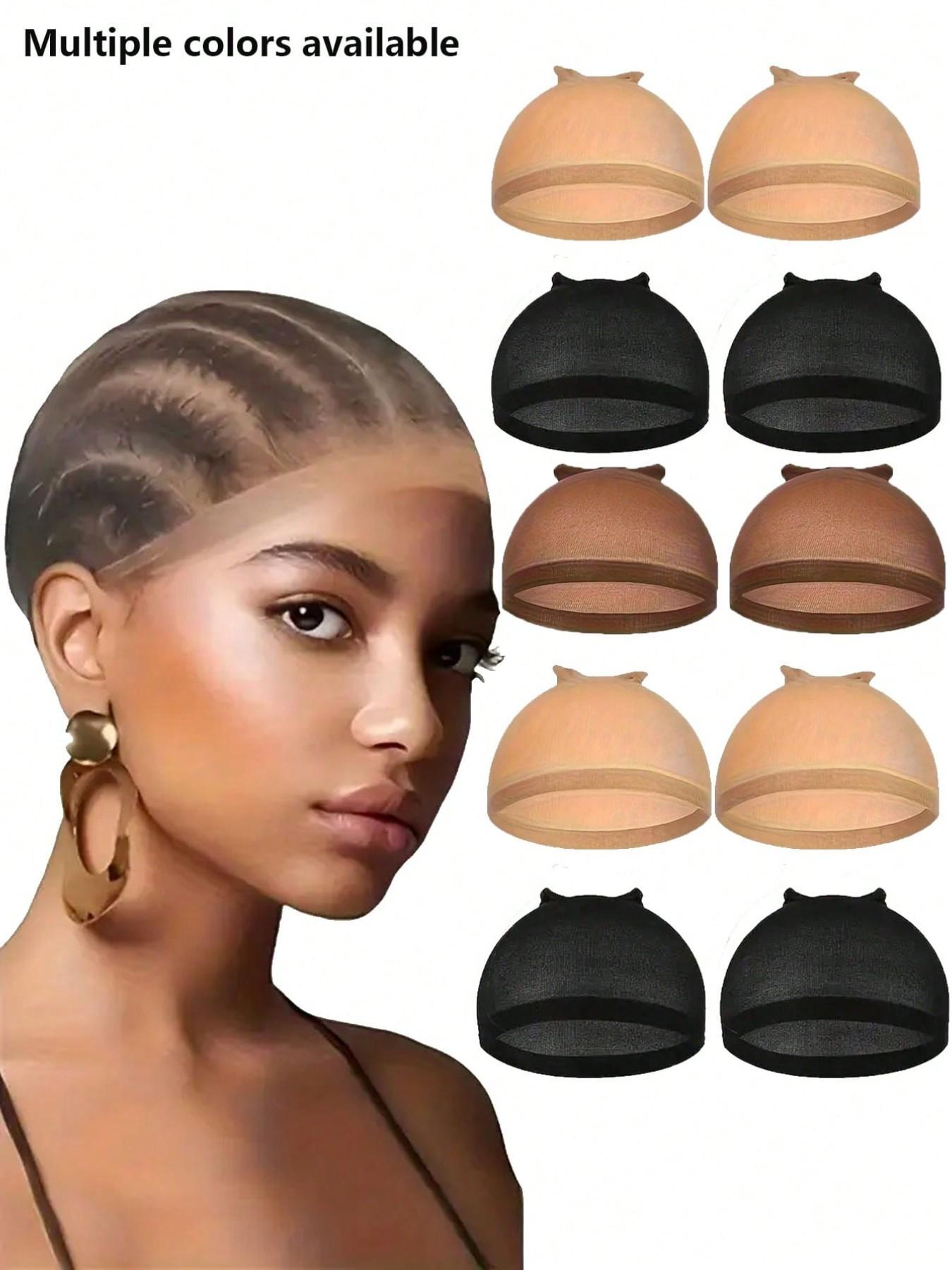 Wig cap, high elasticity, women's hair net wig net elastic net, closed-end hair net wig cap, wig elastic nylon wig cap women's and men's wig cap, suitable for parties, dress-up, wig tools