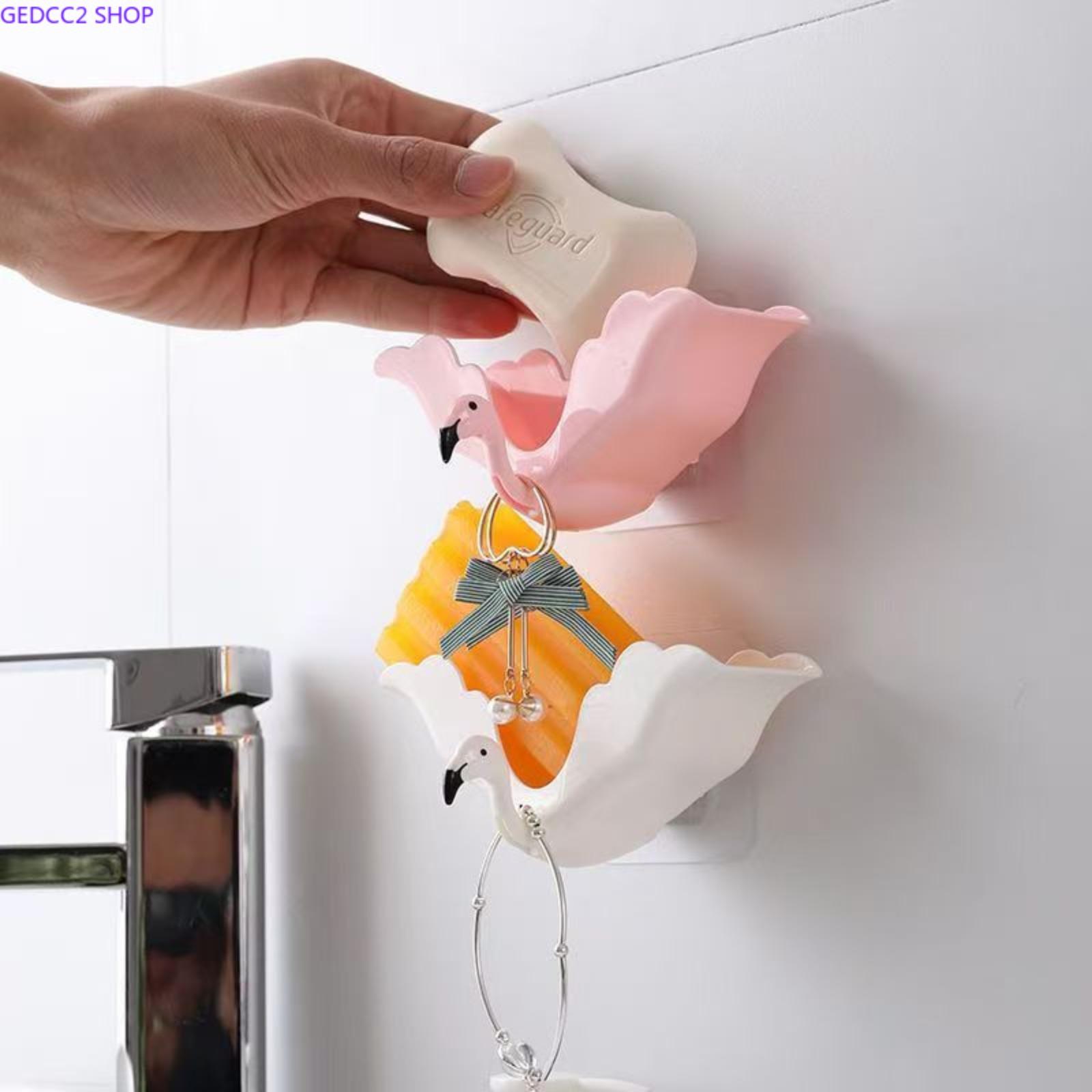 Cute Animal Shape Cat Soap Bar Holder with Drain Tray, Bathroom Accessory Counter Top Sink Storage for Camping & Hiking Hammock Setup, Cat Lover Gift Idea
