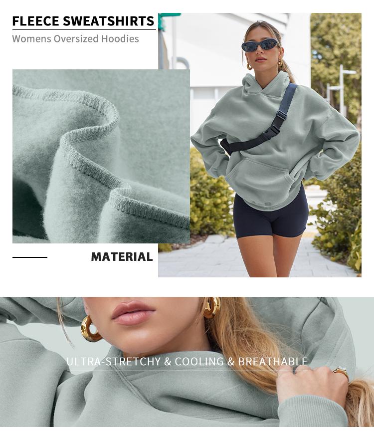 Trendy Queen Womens Oversized Hoodies Fleece Sweatshirts Long Sleeve Sweaters Pullover Fall Outfits Winter Clothes