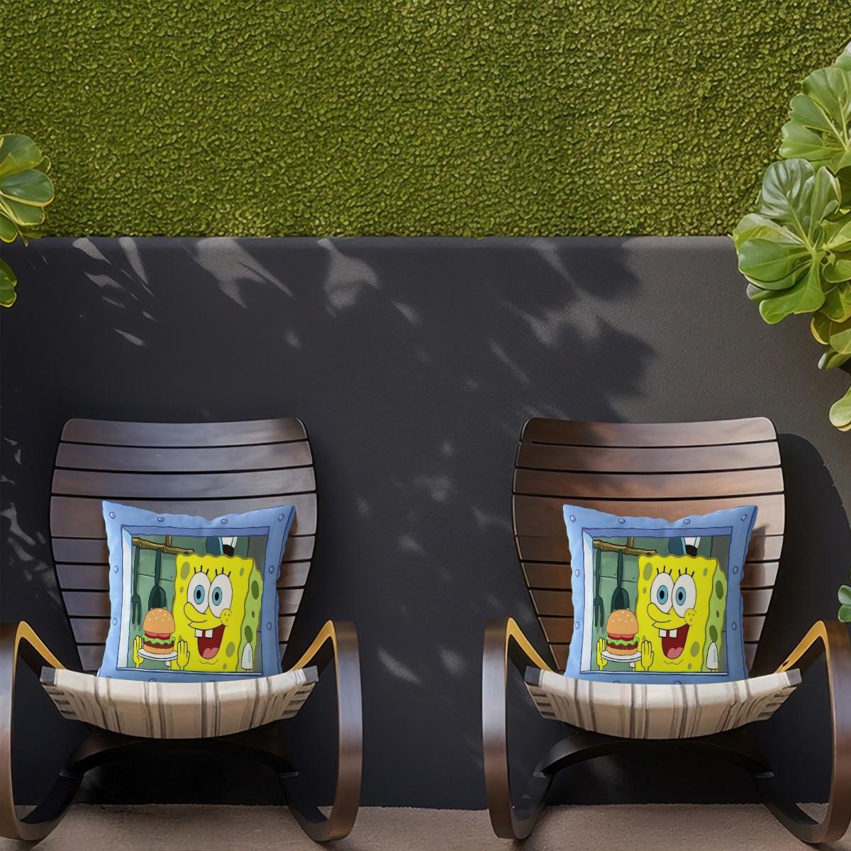 Spongebob Squarepants Pattern Pillow, Soft and Comfortable Printed Design, Multiple Patterns Available, Perfect Gift for Kids and Adults