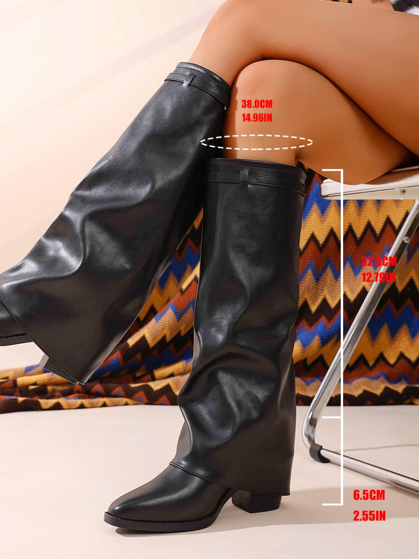 Women's Flared Thigh-High Boots, Fashionable Comfort Design, Perfect for Casual & Party, Durable Material, Multifunctional Style