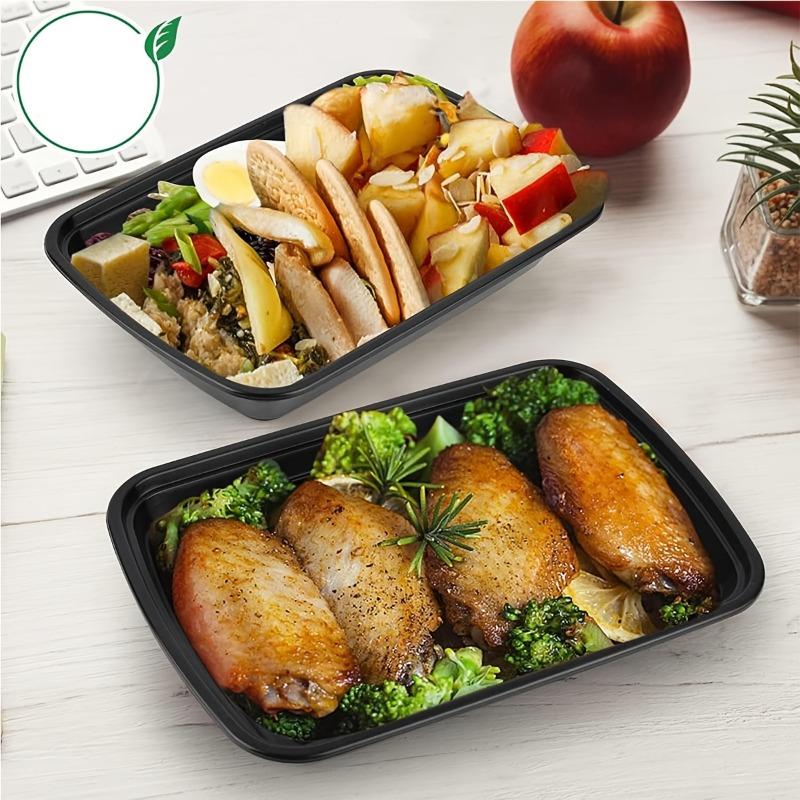 20/50pcs Leak-Proof Meal Prep Storage Box with Lid, 500ML Food-Grade Plastic, Stackable, Ideal for Healthy Outing Crisper