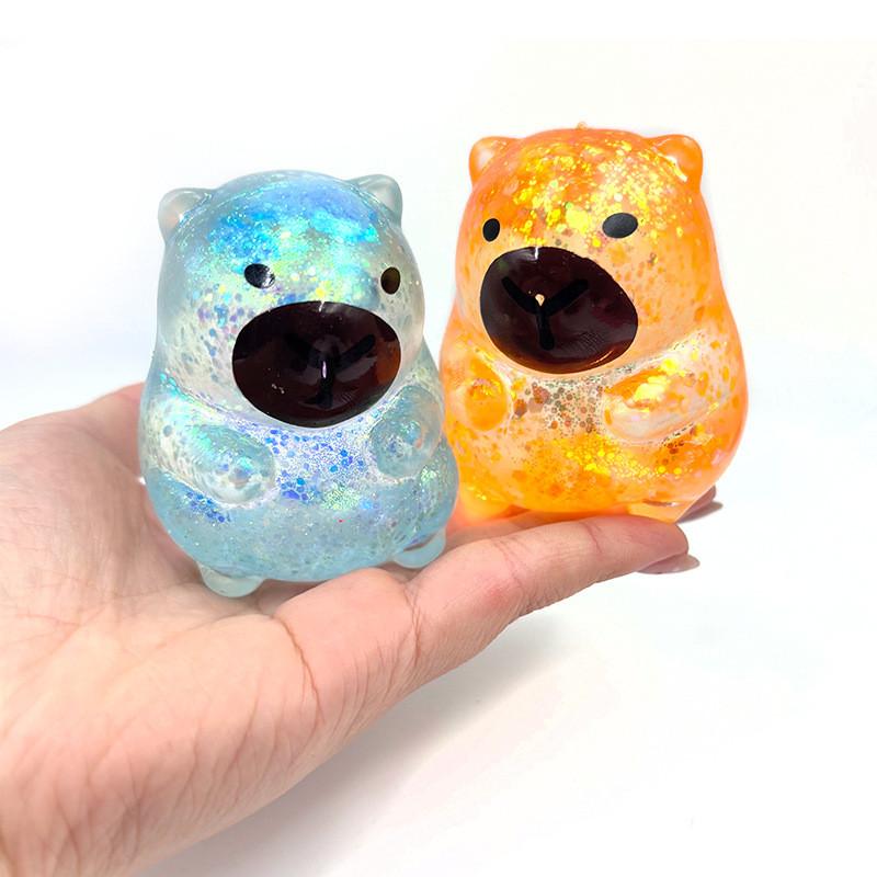 Maltose Pinch Capybara & Dolphin Squishy, Slow Rebound Stress Relief Sensory Toy, Interactive Cute Design, Kawaii Gift for Children & Adults
