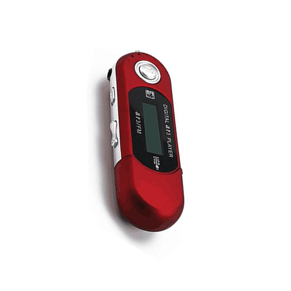 Plastic Silver Portable Digital MP3 Player - USB 2.0 Flash Drive, Lossless Sound, Multilanguage LCD Display, 3.5mm Audio Jack, Automatic Shutdown Function