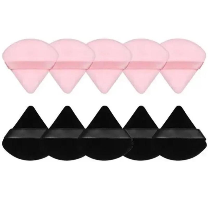 10-Pack Triangle Makeup Sponge, Soft Reusable Foundation Powder Brush, Dual-Use Wet & Dry Beauty Tool, Cosmetic Applicator