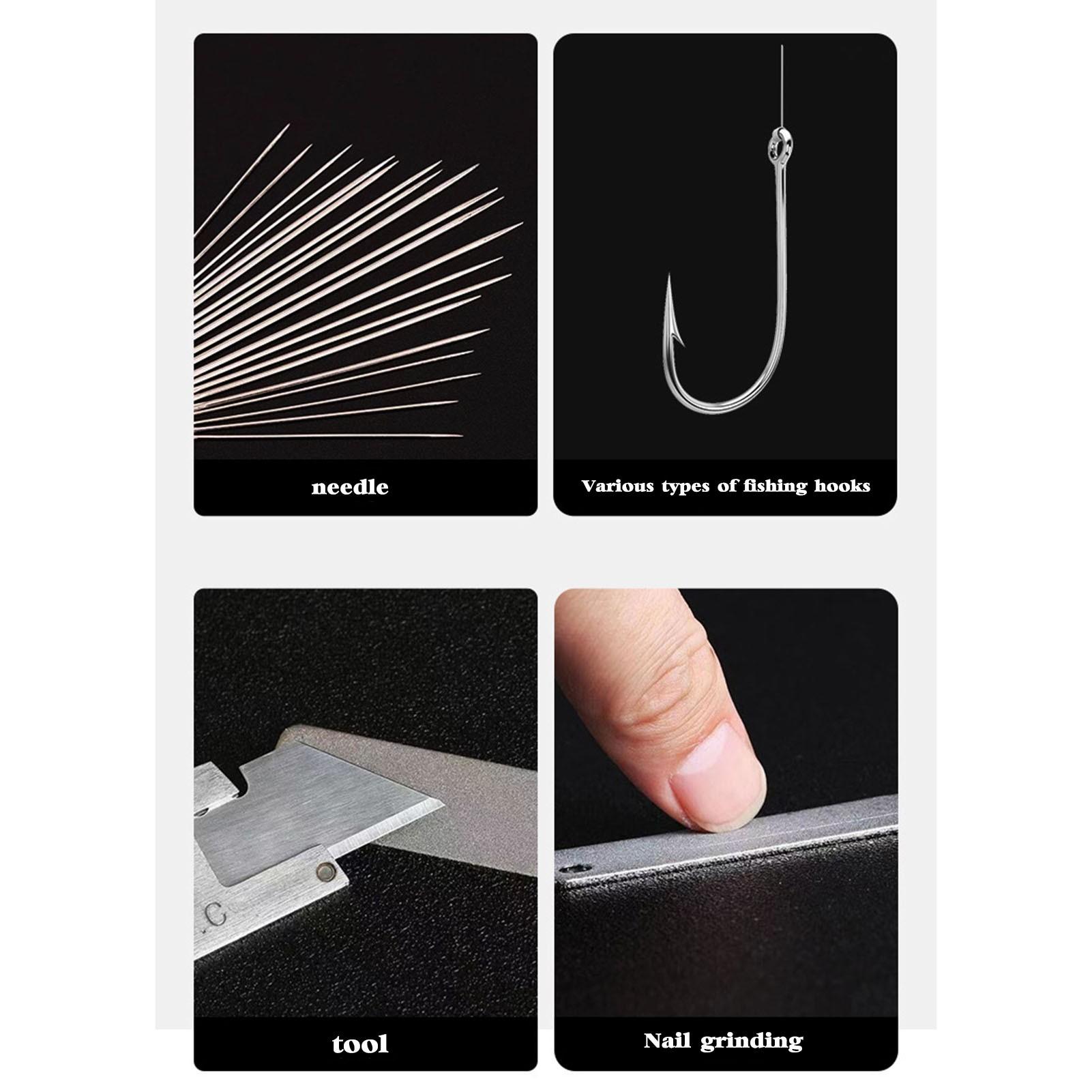 Diamond Fishing Hook Sharpener, Fishhook Grinding Tool, Fishing Gear Accessories, Durable and Efficient, Perfect for Anglers