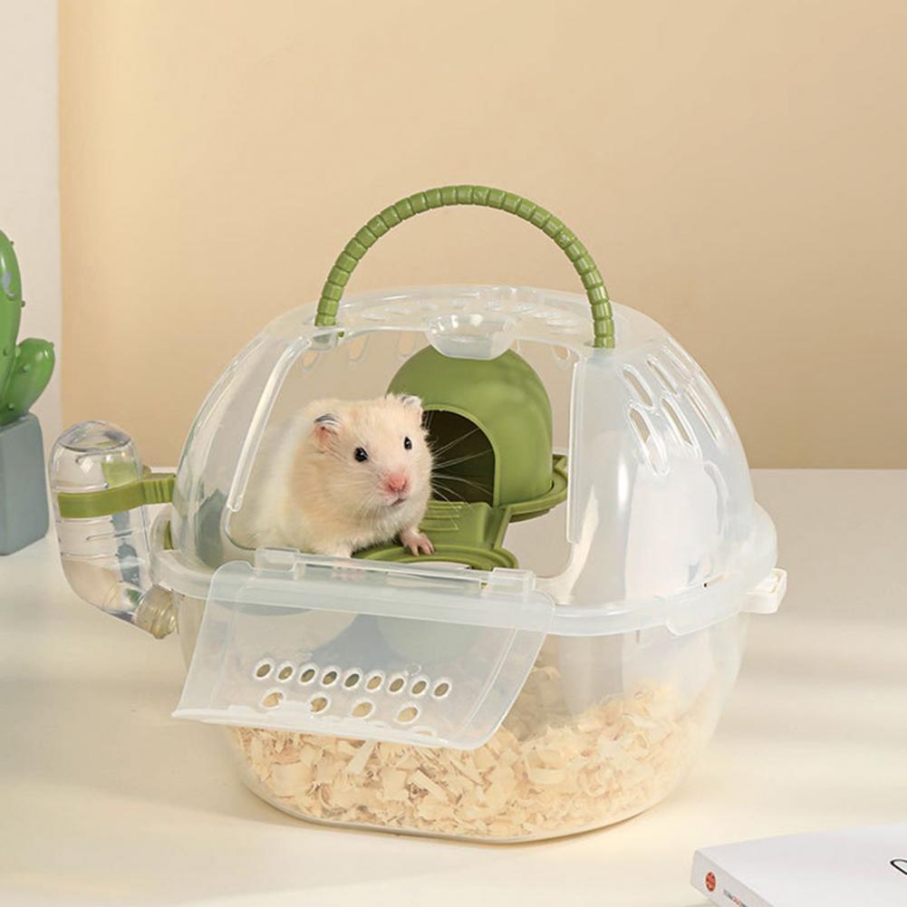 Hamster Travel Cage Hand-held Gift Keep Warm Small Animal Hamster Go Out Box Hamster Carrier Cage Pet Accessories