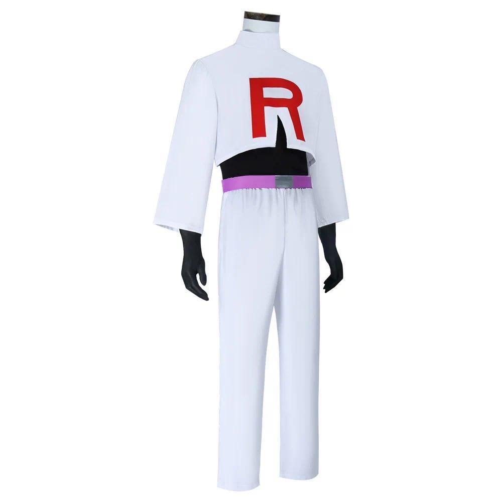 Anime Jessie and James Cosplay Costume Team Rocket Jessie Musashi James Kojirou Halloween Cosplay Costume Full Set Women Men