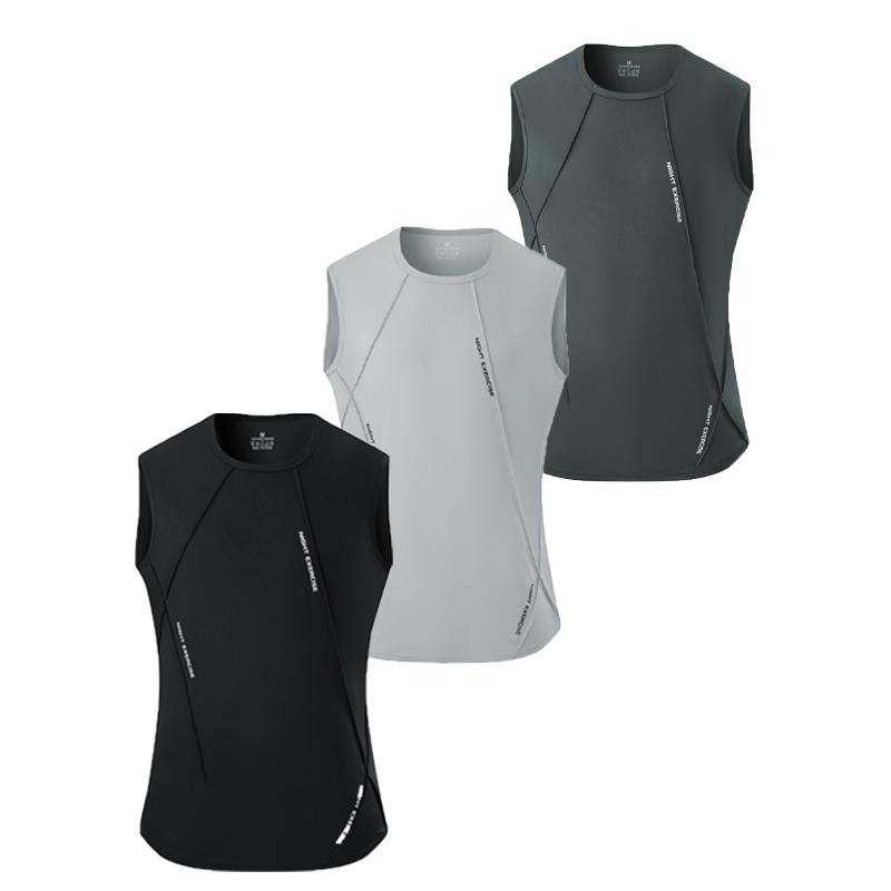 1/3 Pack Men's Breathable Quick Dry Sleeveless Tank Tops, Moisture Wicking Gym Workout Vests, Athletic Running Summer Sportswear