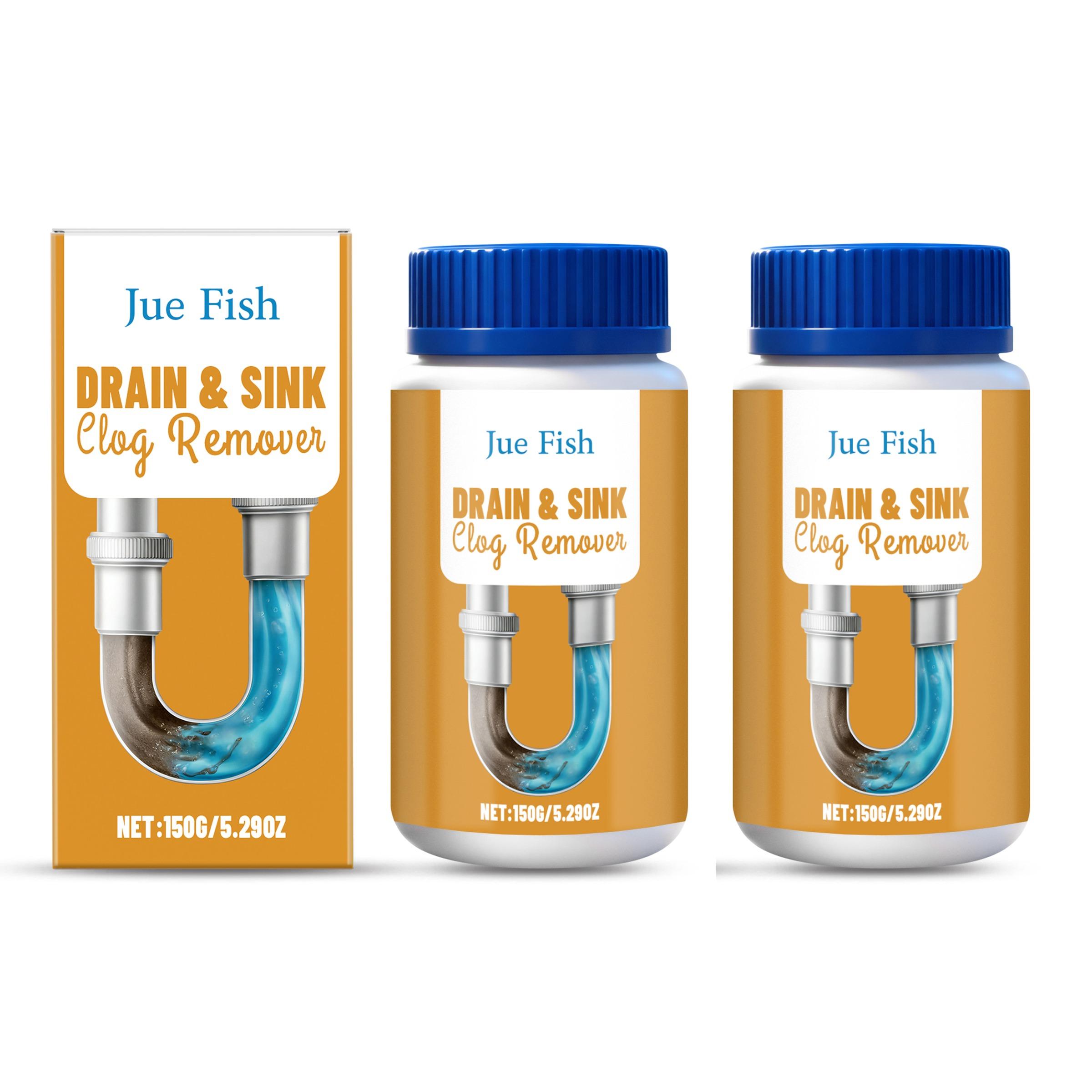 2-Pack Drain Unblocker Powder (150g X 2), Targeting The Source Of The Blockage,Quick Drain Restoration, Kitchen & Bathroom Plumbing Cleaner, Daily Home Pipe Cleaning Powder