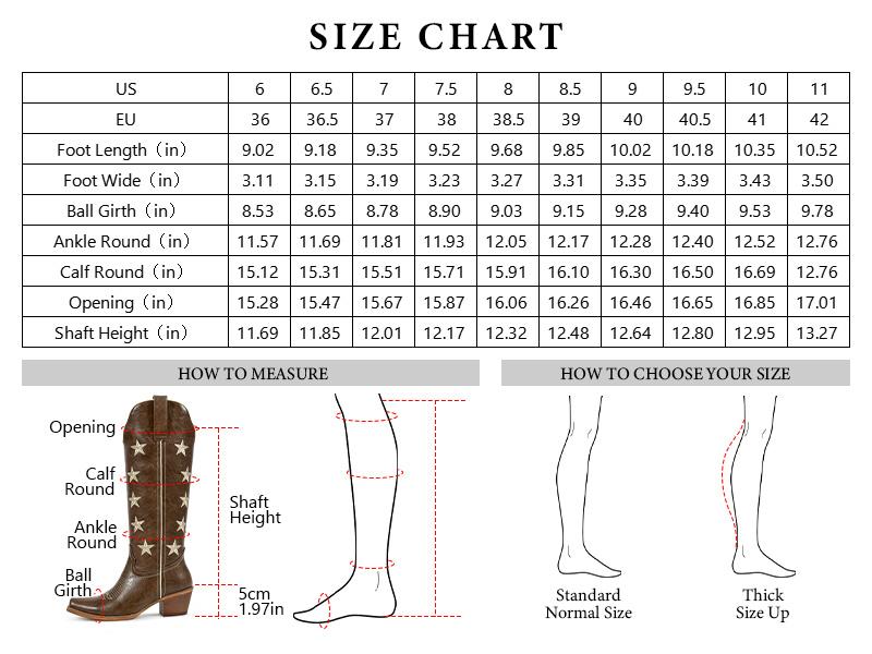 Wetkiss Western Knee High Boots, Star Embroidered Stylish Cowboy Design with Chunky Heel and Squre Toe,Women's Shoes,Women's Boots #TikTokShopStockUp