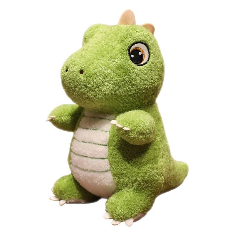 Cute green dinosaur plush toy with adorable, big eyes and endearing expressions, perfect for kids. Soft and comfortable, it can be used as a sofa cushion. A fun gift for children’s festivals, birthdays, or Christmas.