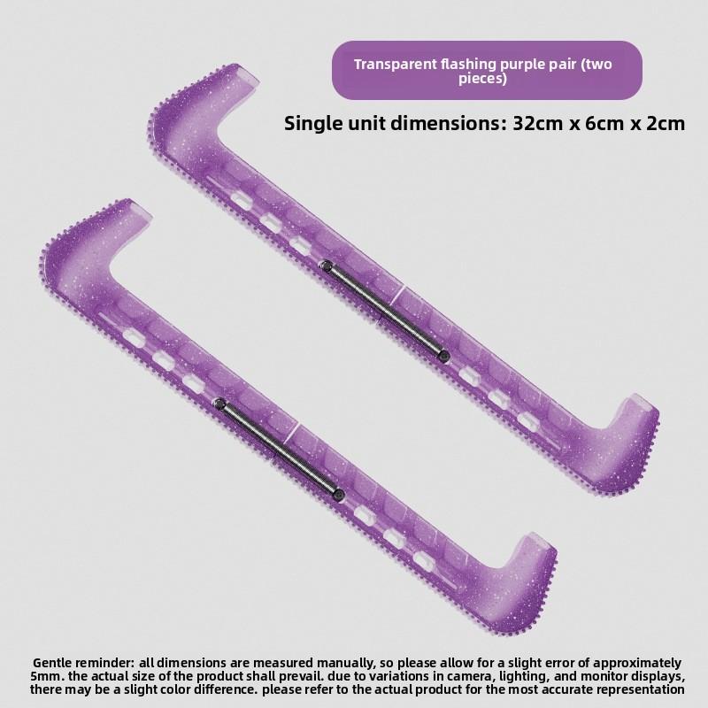 Figure Skating knife cover Children's skates Hard knife cover Speed skating knife protective cover Crystal jelly color matching skate cover Blade Guards