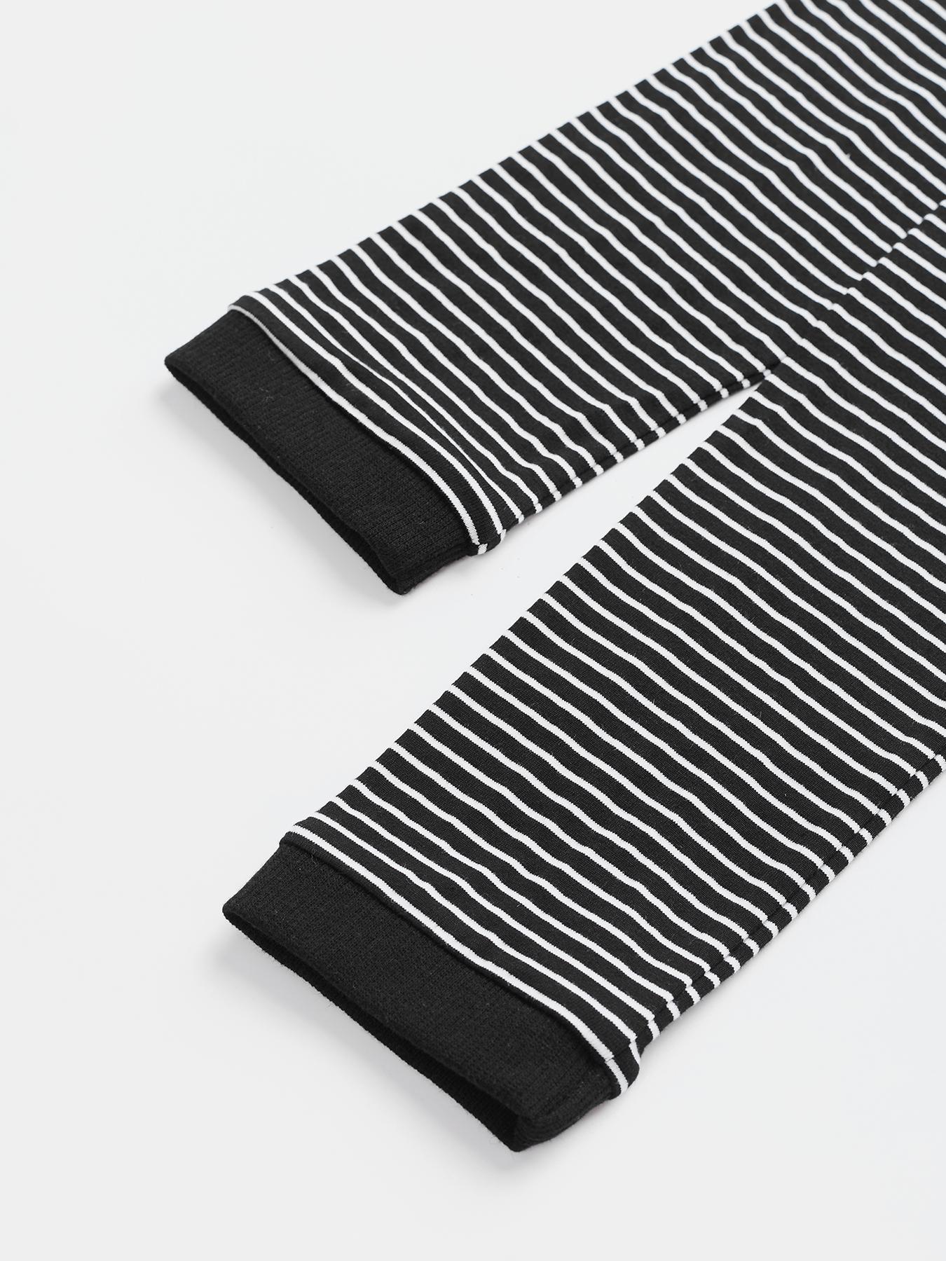 Women's Striped Slim-Fit Long Sleeve Casual Spring Summer Top, Stylish Plain Fashion Tee for Daily Wear, Comfortable & Trendy Design