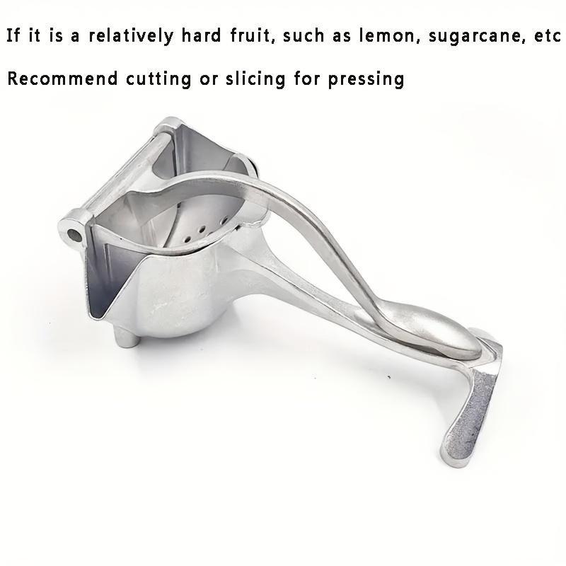 Large Stainless Steel Manual Citrus Juicer, Multi-Functional Hand Press for Lemon, Pomegranate, Ideal for Home Kitchen, Party, Bar