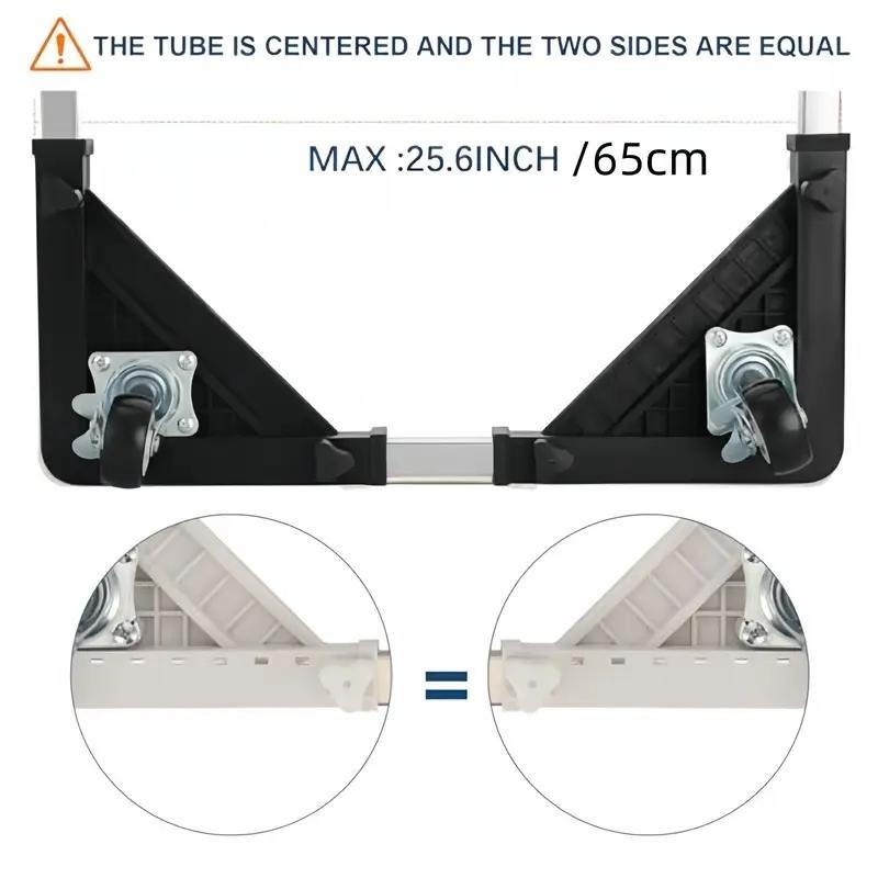 Adjustable Washing Machine Base, Multi-Functional Roller Brake, Height Adjustable Rack, Universal Refrigerator Stand, Durable Moving Solution