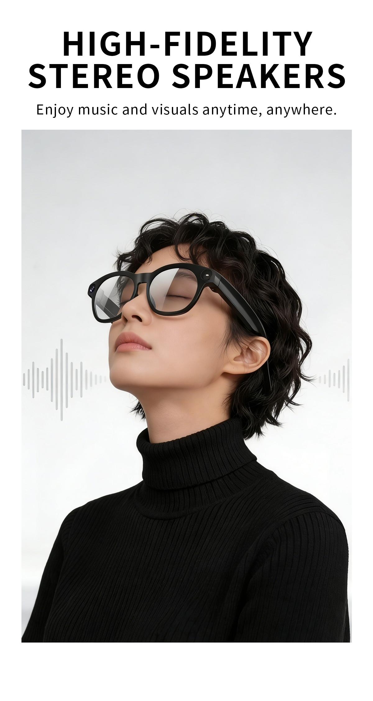 2026 AI Smart Glasses, 8MP Camera, 4GB Storage, Photo Video Audio, Ai Translation, Voice Control, Wireless Call, USB Data Transfer, Smart Camera Glasses, Camera Glasses, AI Glasses, Ai Smart Glasses With Camera, Wearable Tech Glasses