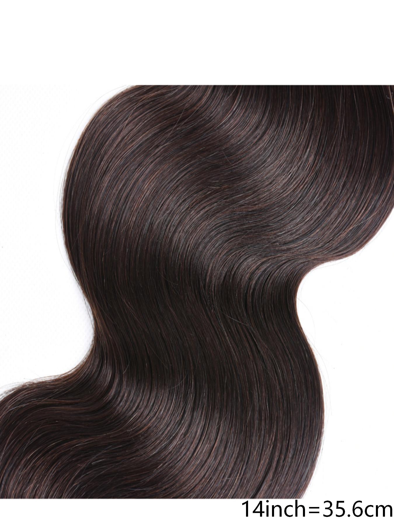 1PC 2#-BW 2# Dark Brown Body Wave Human Hair Bundle, Brazilian Hair Weave