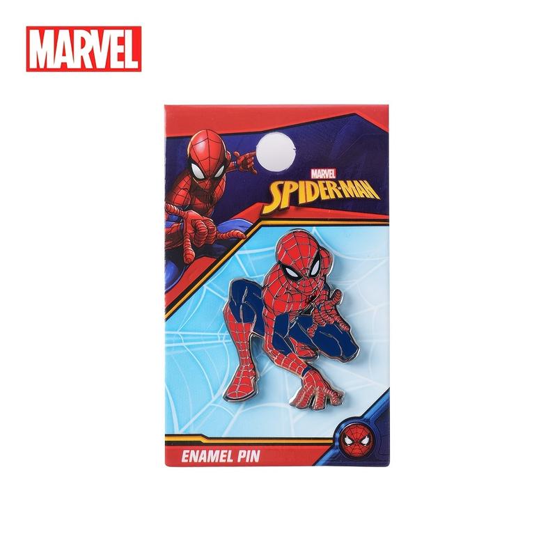 Marvel Officially Licensed Spider-Man Metal Brooch Creative Personalized Collectibles Character Ensemble Pin Jewelry Decorative Bag Clothes Practical Party Birthday Gift