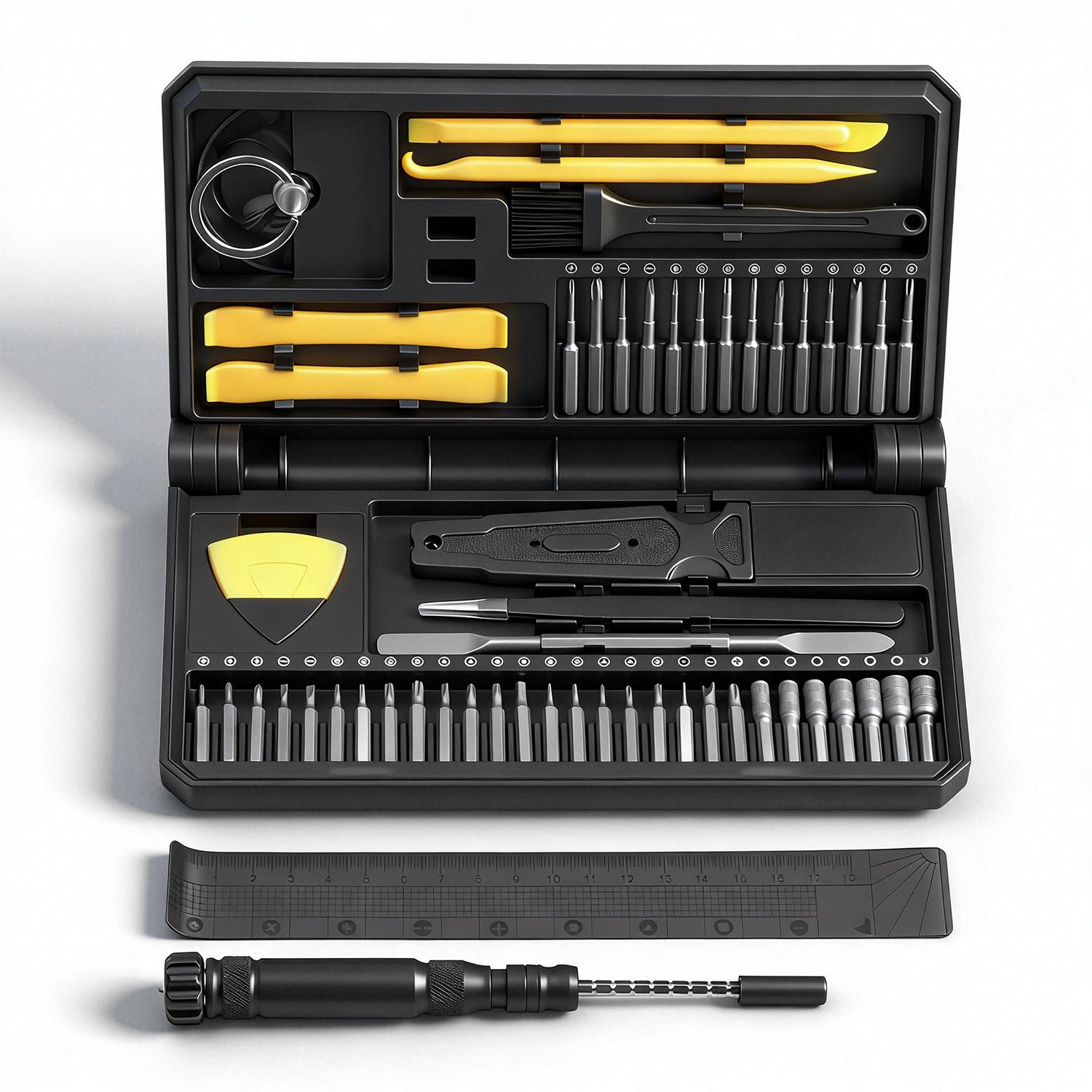 58-In-1 Phone Laptop Repair Tool Kit, Hex Screwdriver Set, Manual Maintenance Tools, Ideal for Home Use, Precision & Convenience Combined
