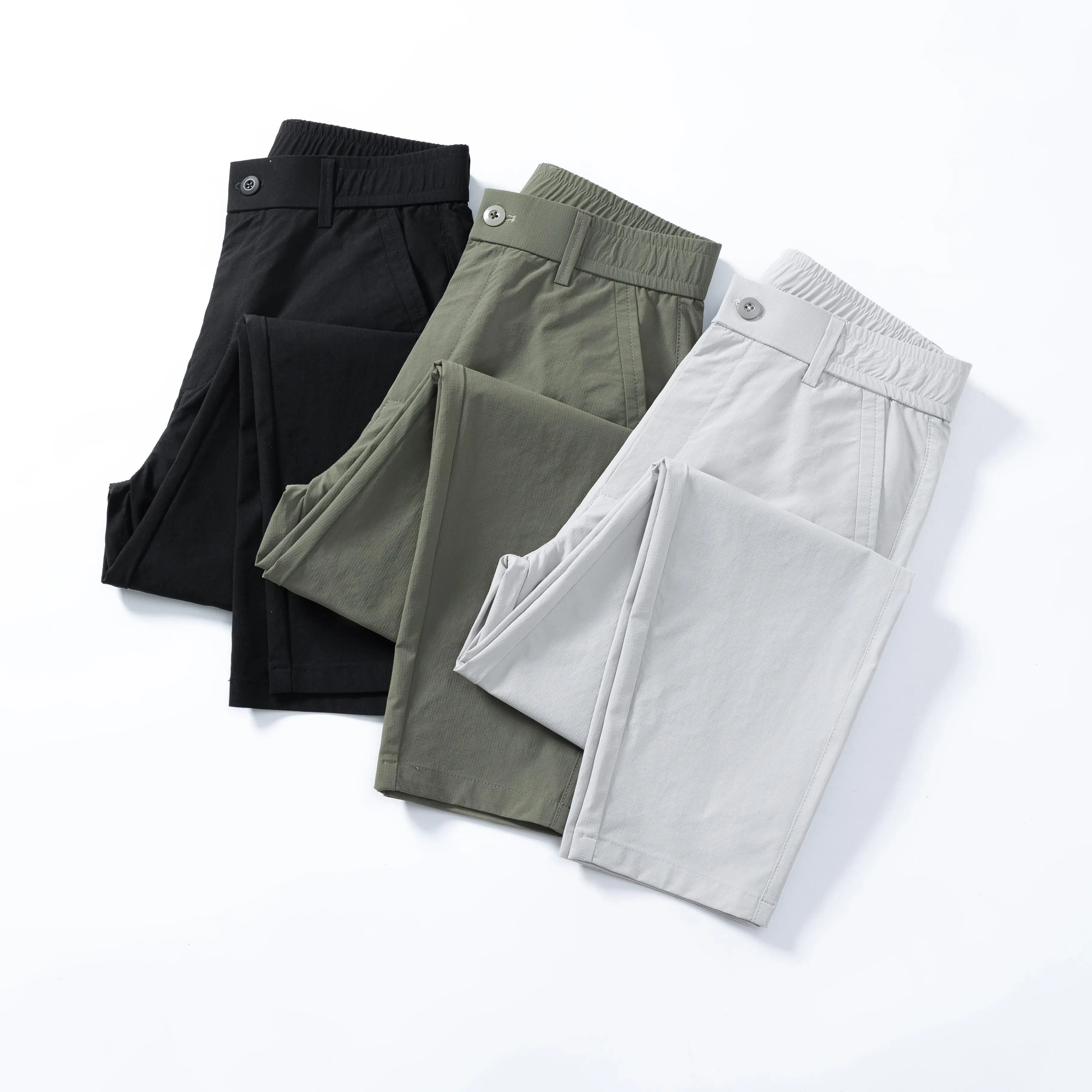 Men's Slim-Fit Formal 9-Length Trousers—crafted from a cotton-spandex blend and available in a variety of colors (Sizes: 28–38).