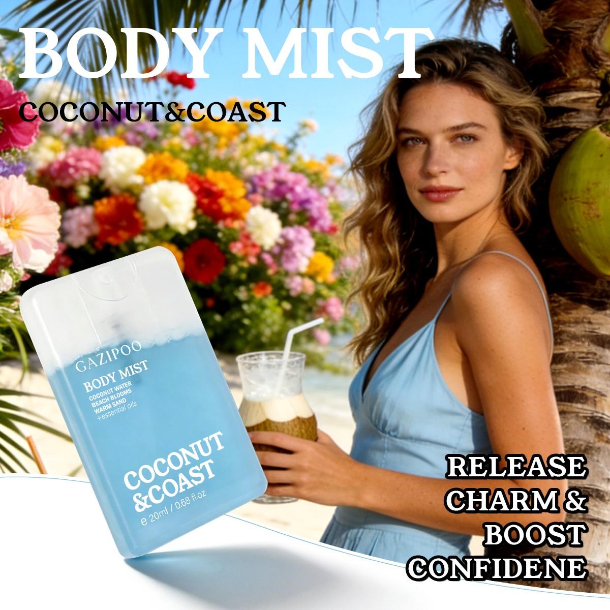 Women's Body Spray Perfume Oil, Floral Fruit Scented, Rose Lemon Strawberry Mint Honey, Long-Lasting, 20ML, Ideal for Dates Parties Daily Use