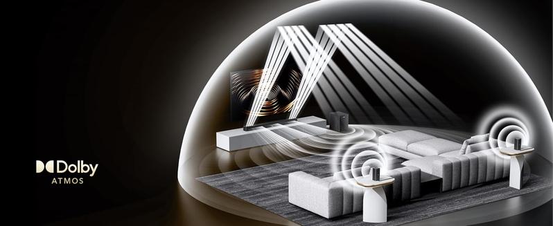 Limited Sale-ULTIMEA Skywave X40 5.1.2ch Wireless Surround Sound System for TV, Home Theater, Soundbar for Smart TV with Dolby Atmos, 530W Soundbar with Wireless Subwoofer, Strong Bass, 4KPassThrough, HDMI eARC, BT 5.4, App Control ,Speaker, BlackFriday