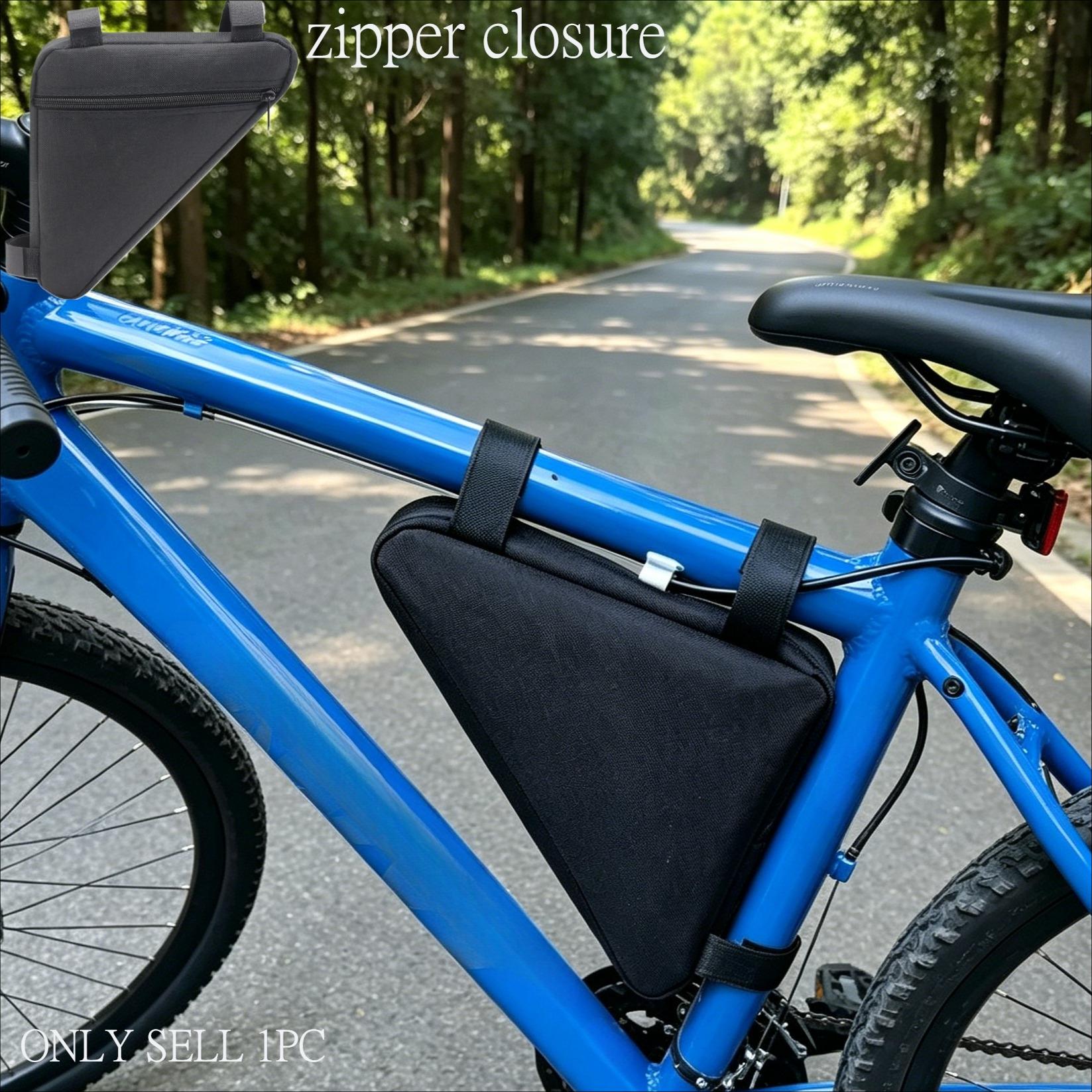Mountain Bike Frame Bag Large Capacity Waterproof Wear-Resistant Secure Fit for MTB & Road Bikes, Essential Cycling Accessory
