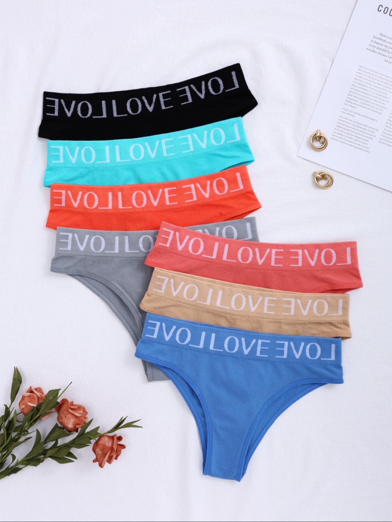Women's Solid Color Panty, Soft Comfy Breathable Knicker for Daily Wear, Underwear for Women