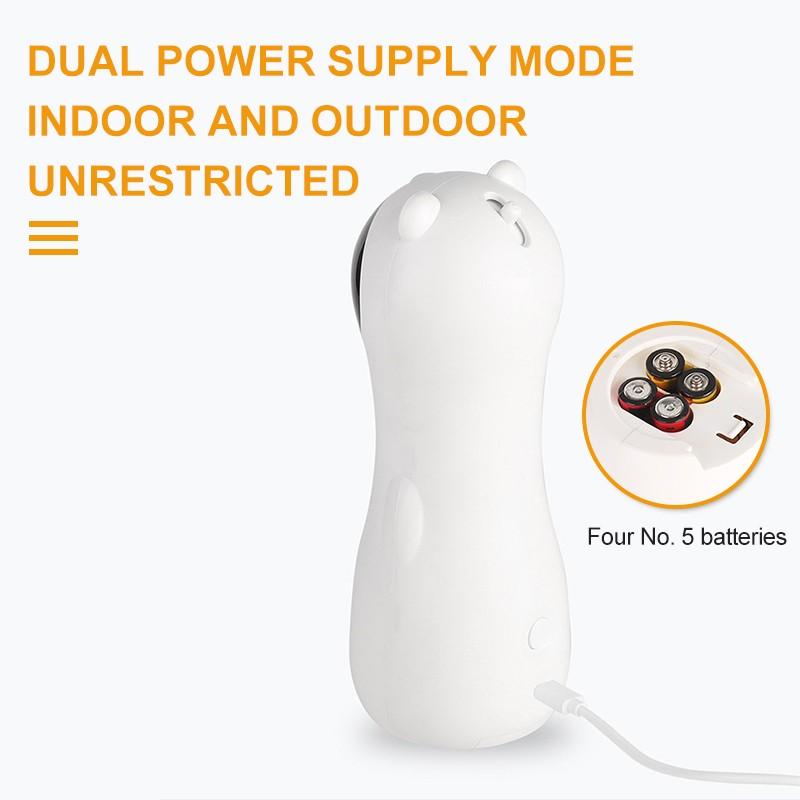 Bear Automatic Laser Cat Toy, Smart Cat Toy Infrared Dot Light, Electric Rotating Cat Teaser, Dual Power (aa Batteries + USB)