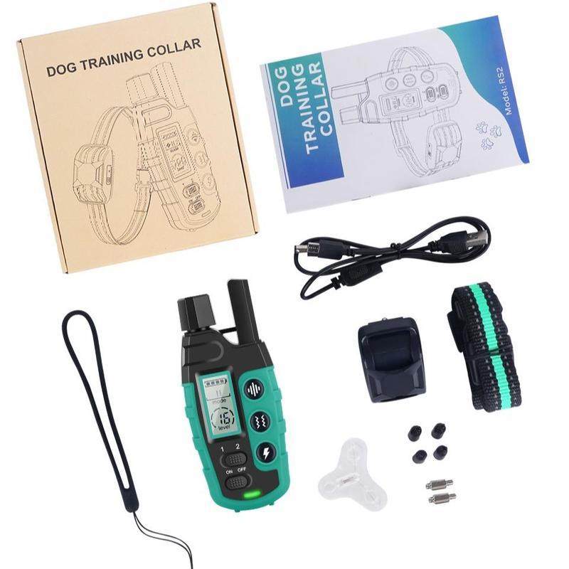 Electronic Dog Training Collar with Remote, Beep Vibration Safe Shock, 3300FT Control Range, Train 2 Dogs Simultaneously, Waterproof Receiver, Long Battery Life for Small to Large Dogs