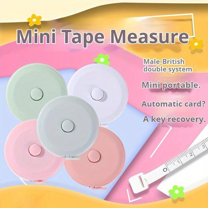 1pc Mini small tape measure, 1.5-meter plastic tape measure, tape measure, telescopic measuring ruler