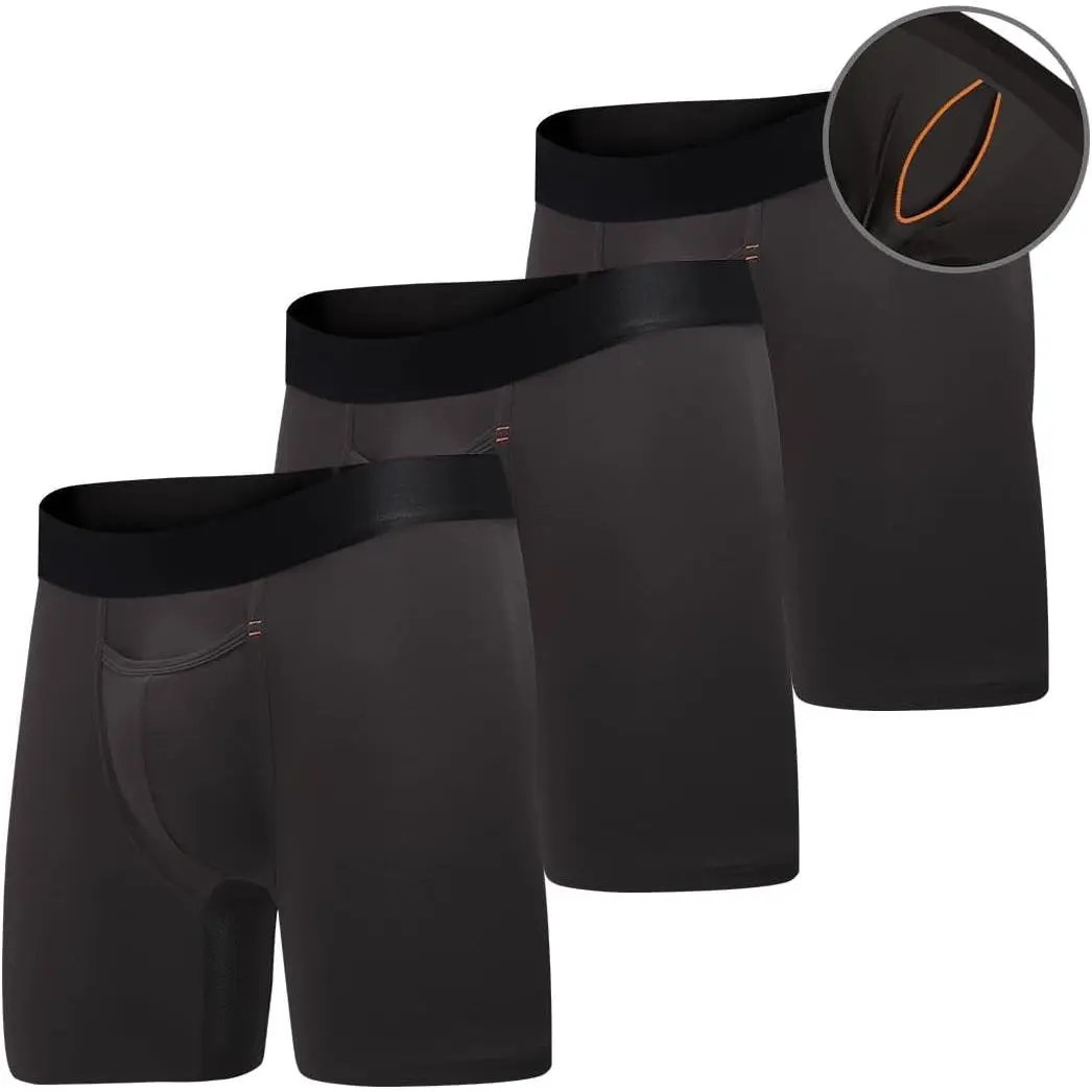 Amazon Exclusive Advanced Ball Pouch Underwear for Men, Patented Boxer Briefs Pouch, Breathable, No Ride Up