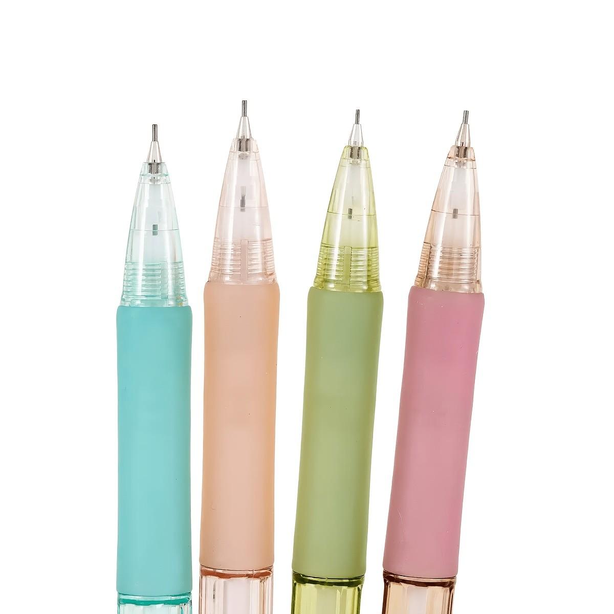 4-Pack Automatic Pencil Set, Lightweight Retractable 0.5mm Tip, Ideal for Art and Writing, Comfortable Grip, Perfect for Students and Artists