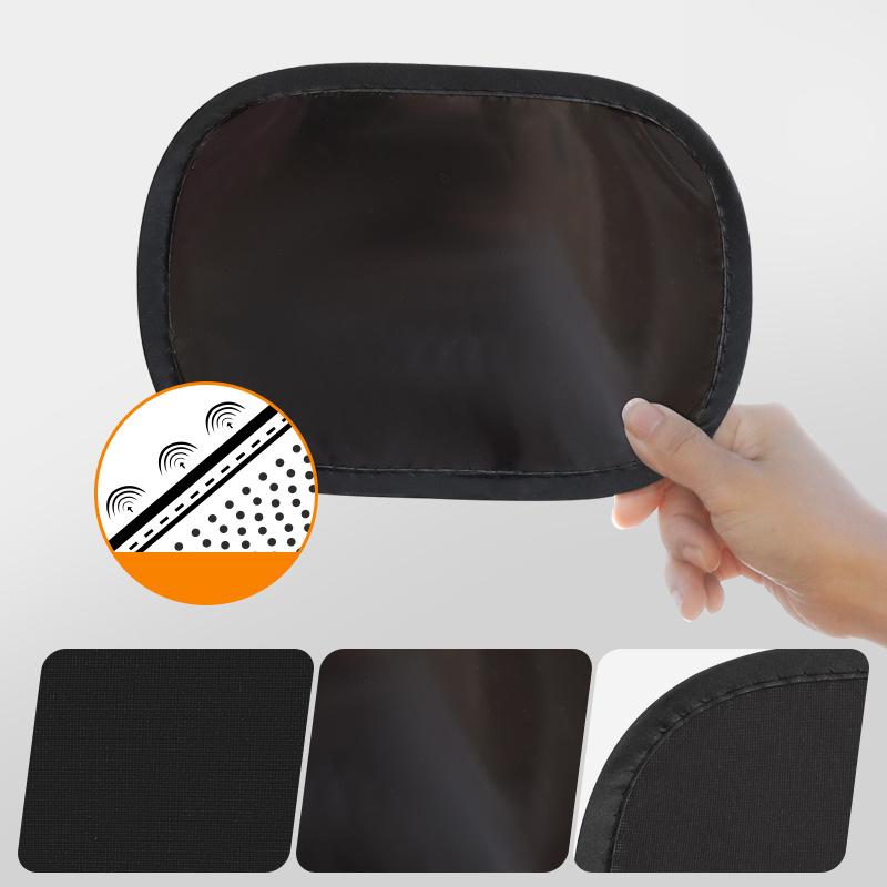 Two-piece mini-sunshade electrostatic film for summer car leaves no trace, and side window sunshade for summer car