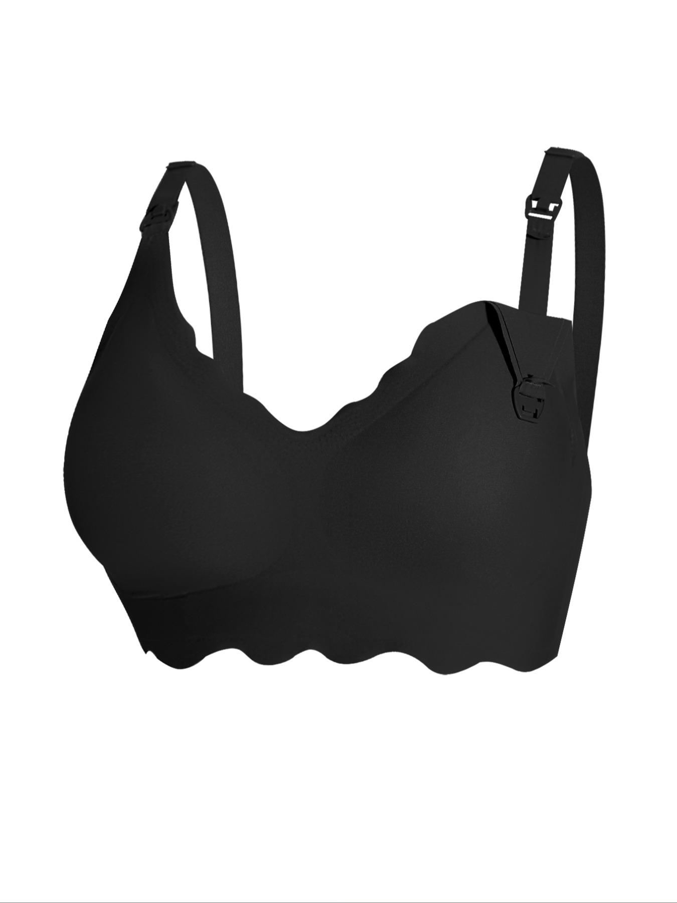 Women's Maternity Nursing Bra Set, Front Button Design, Comfortable Breastfeeding Support, Casual Style, All Season Wear, Maternity Bras