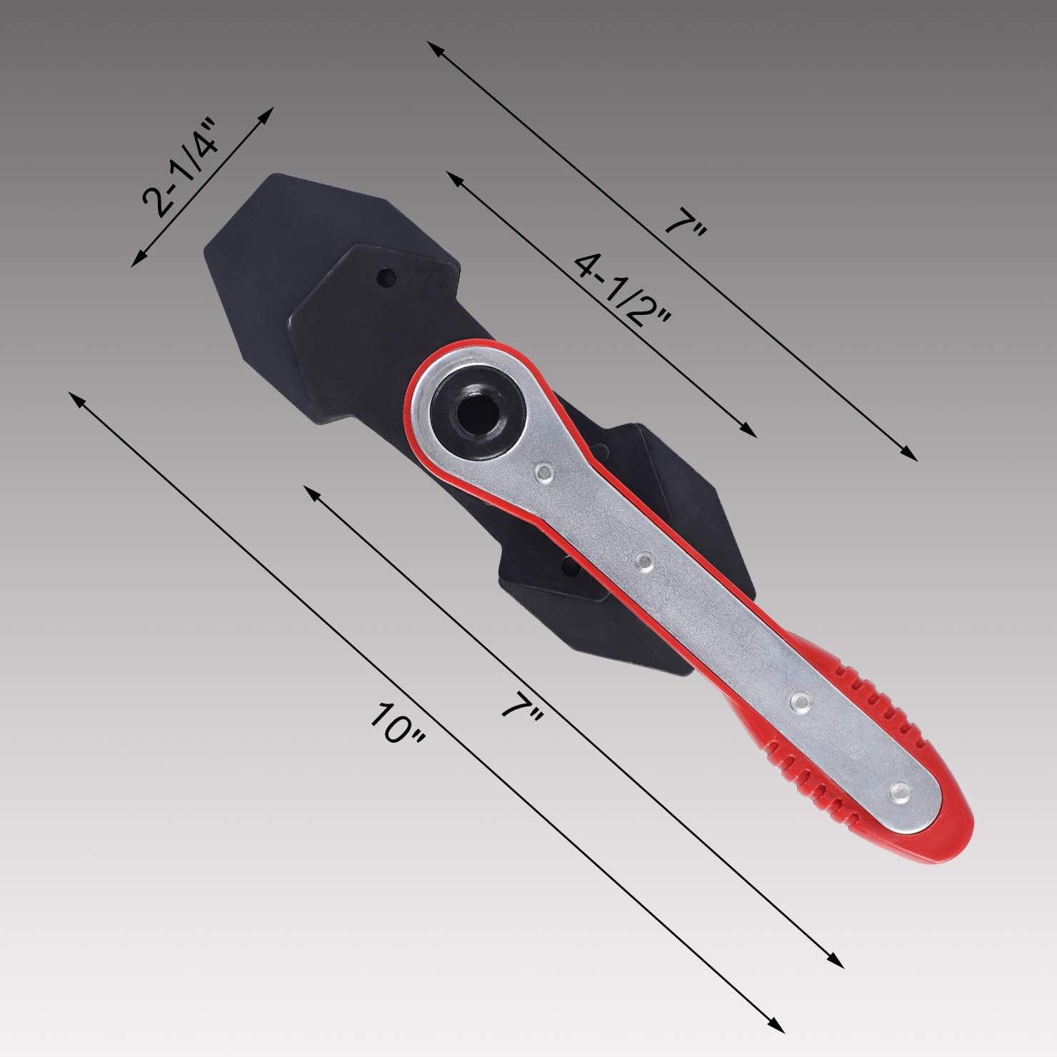 Brake Caliper Press Tool Car Piston Spreader Pad 360 Degree Swing Ratchet Hand Wrench Expander for Single Twin Quad Piston Disc Brake