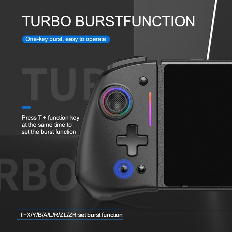 Wireless Bluetooth Control For Nintendo Switch & OLED & Lite Gamepad Controller Gaming Command Mando Game Pad Accessories Wireless Game Controllers Hall effect joystick Console Joystick RGB light macro six axis motion Kit Digital Wireless Controller