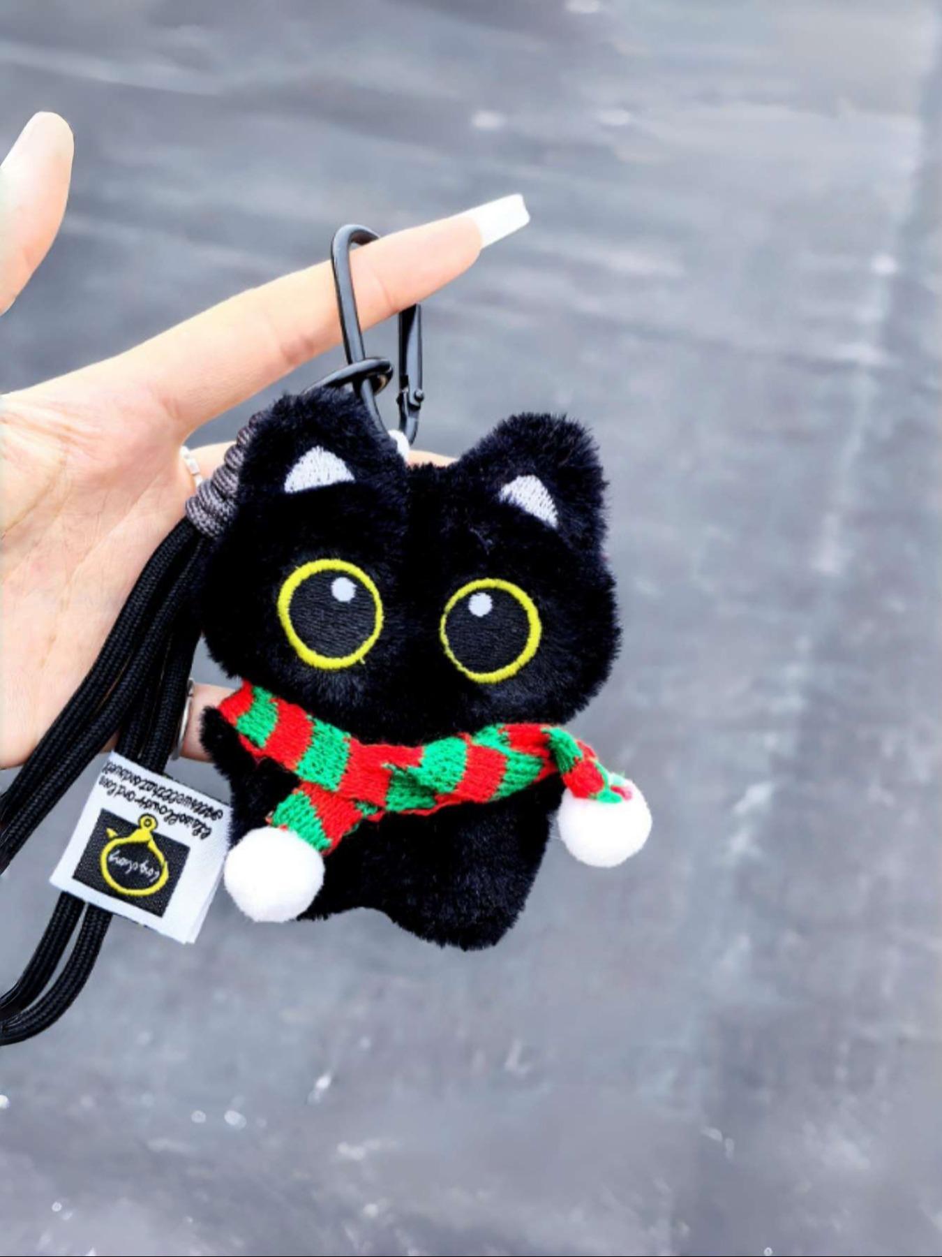 Adorable Cat Series Bag Charm Keychain Pendant, Daily Casual Style Accessory, Fits Airline Tag Wallet Securely, Thoughtful Gift for Bags and Backpacks, Cute Charms For Bags