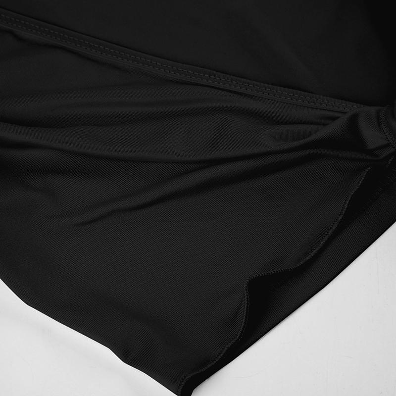 Women's Solid Color Crop Tee, Casual V Neck Long Sleeve T-shirt for Summer, Women's Clothing for Daily Wear