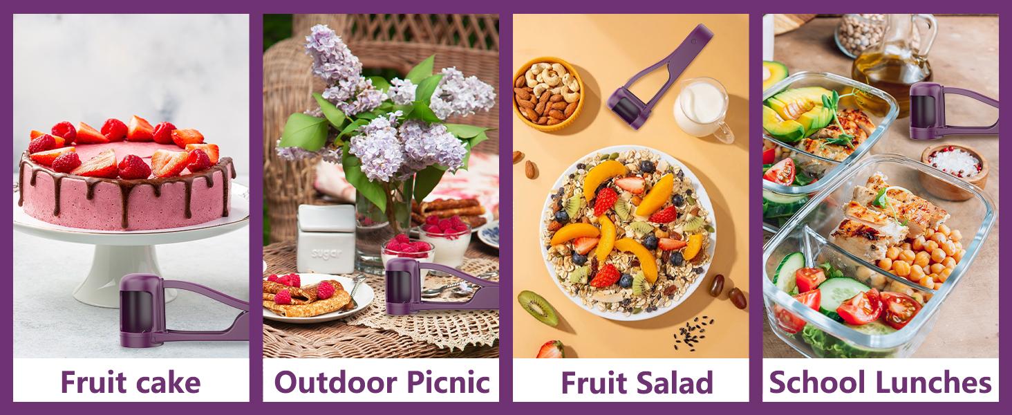 Baby Grape Cutter & Slicer Safe Kitchen Gadget for Toddlers 1-3 Easy Lunch Prep for Cherries Tomatoes & Strawberries