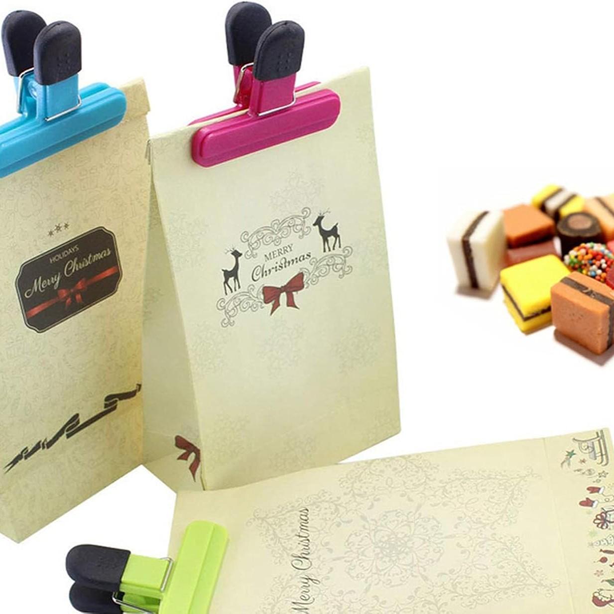 Plastic Seal Clips for Home Use, Milk Powder Tea Freshness, Snack Cookies Sealing, Office File Organizer, Moisture-Proof Sealer