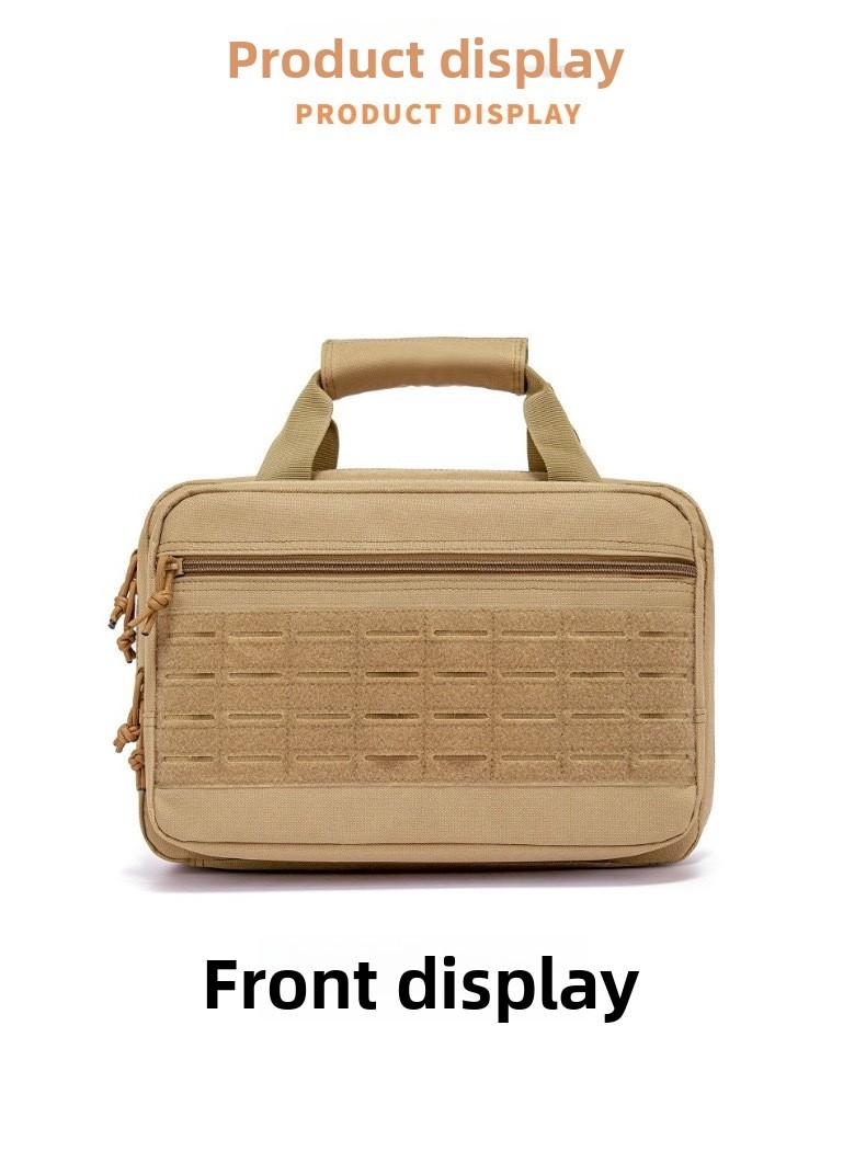 Military fans outdoor portable multi-functional handbag leisure sports anti-splashing diagonal span bag storage bag tactical pistol bag