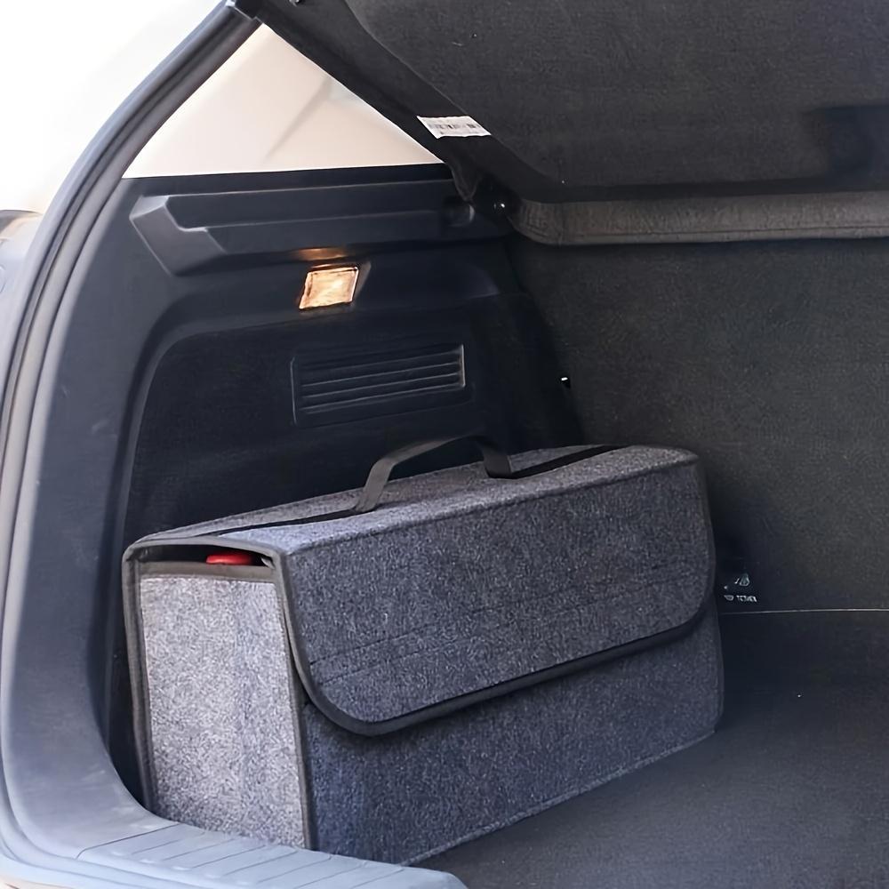 Car Storage Bag, Multi-Function Portable Foldable Large-Capacity Trunk Organizer with Handles, Durable Interior Accessory for SUVs, Sedans and Trucks