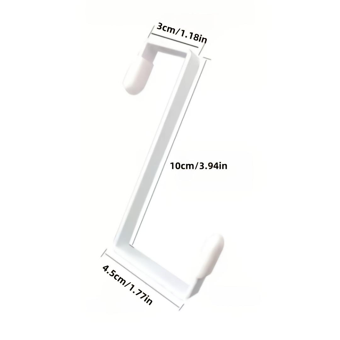 2pcs Door Hooks, Portable Multi-Functional Backpacks Hooks Without Drilling, Door Hanging Organizer, Suitable for Doors/Cabinets/Closets - Ideal for Hanging Headphones, Umbrellas, Bags, Keys, Snack Pouches, Clothes, and More