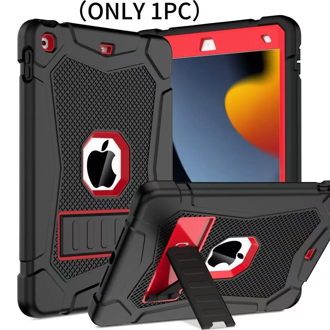 iPad 7/8/9th (10.2inch), 10/11th (10.9inch) Shockproof Case, Multi-Color Options, Includes Stand, Protective Cover for iPad, Tablet Covers (Case Only)