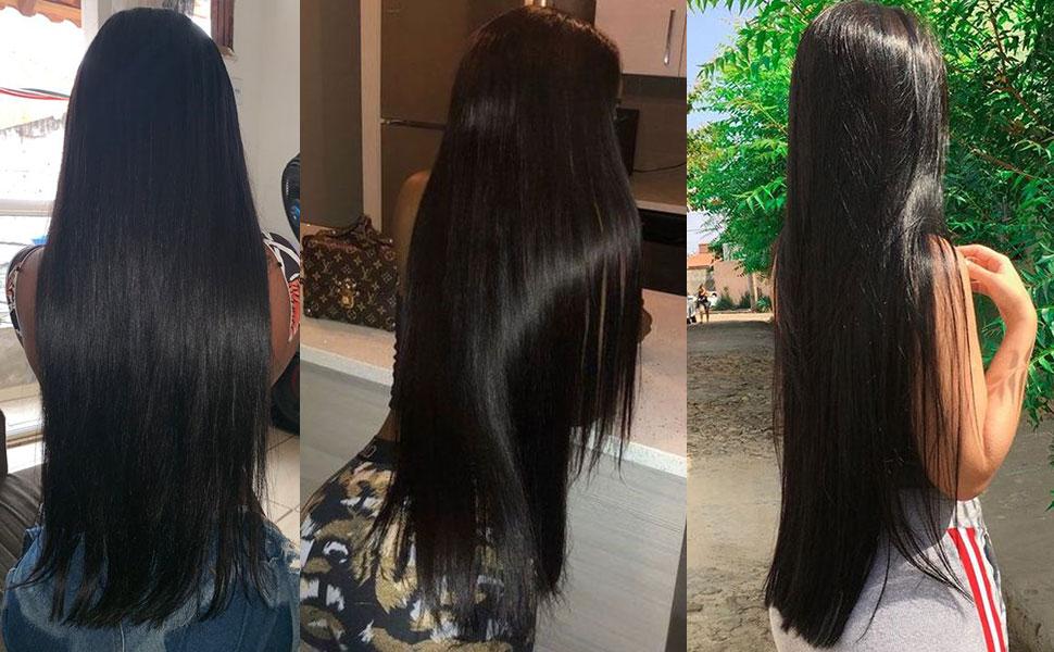 Lemoda 12A Virgin Human Hair Bundles Unprocessed Raw Hair Extensions Natural Black Thick Ends Body Wave Weave Bundles for Any Occasions