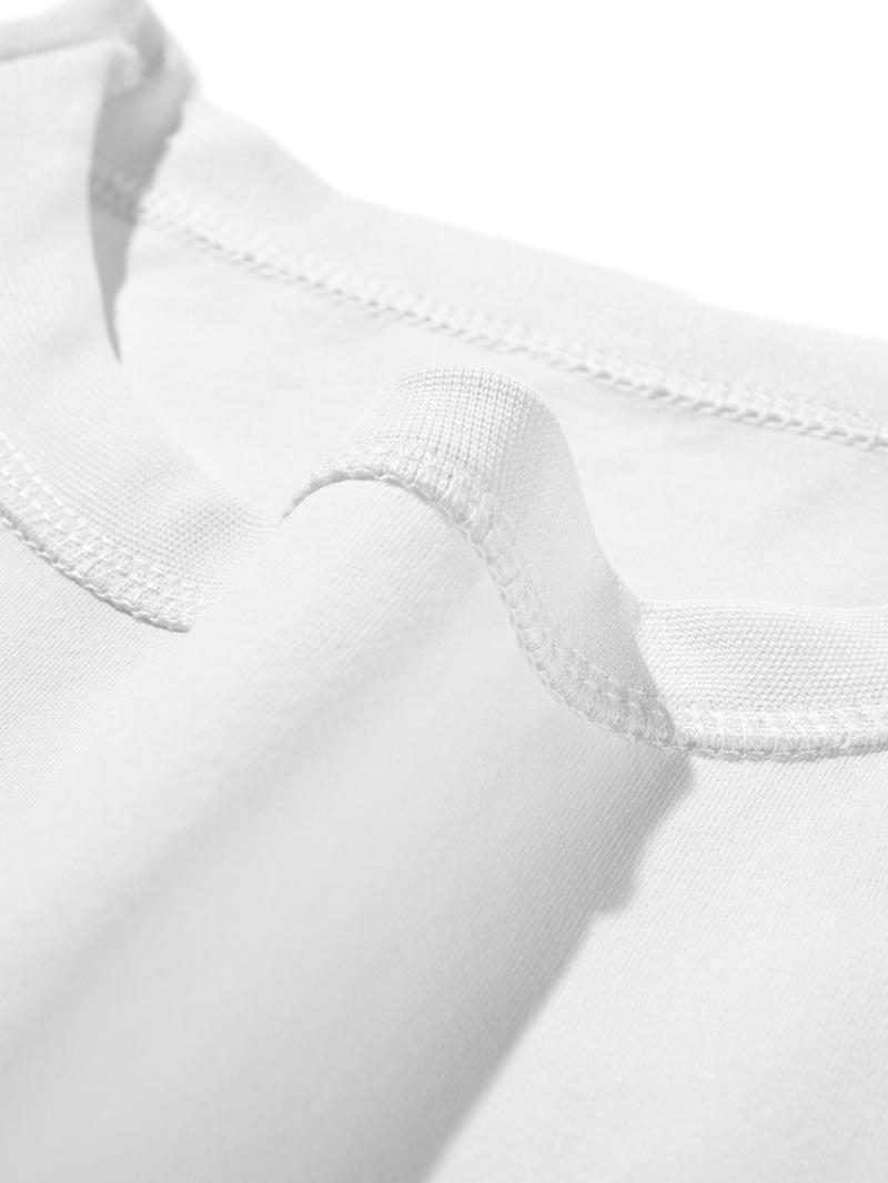 Men's Regular Fit Solid Drop Shoulder Half Sleeve Tee, Casual Comfy Round Neck T-shirt for Summer, Fashion Men's Top for Daily Wear