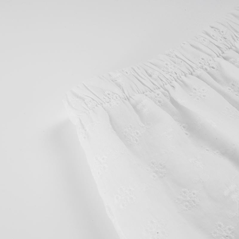 Bohemian Casual Style Textured A-Line Midi Skirt for Women with Ruffle Trim, Loose-Fitting Polka Dot Design for Leisure Wear