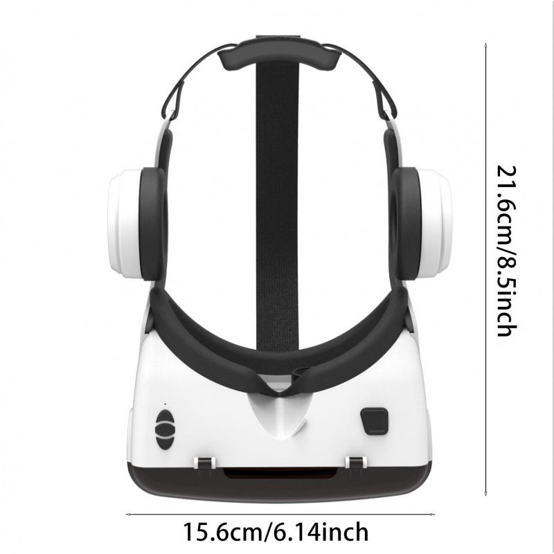 VR Headset for iPhone & Android Phone, HD 3D Virtual Reality Headset with Remote Controller, Kids & Adults Adjustable Fit VR Glasses for Movies, Games, Phone Compatible 4.7-7 inch